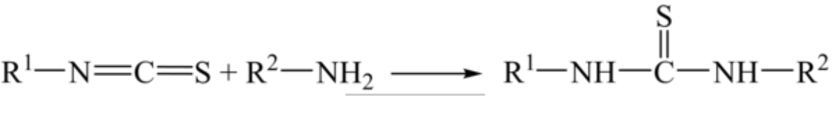 Isothiocyanates and amines are used as raw materials to synthesize thiourea compounds.png