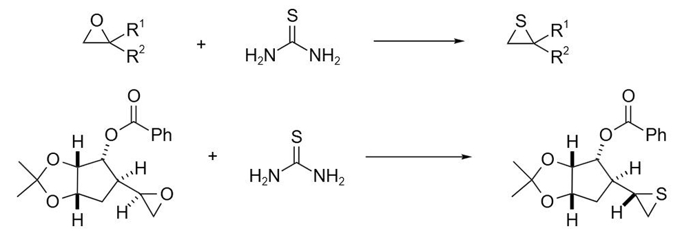 Thiourea by reacting with epoxy compounds